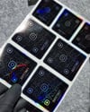 SMINS30 Hologram QR Instagram Seti 7 Parça Siyah Renk