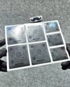 SMINS34 Platin Görünümlü QR Instagram Seti 7 Parça