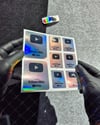SMYTB28 Hologram YouTube Kullanıcı Adı Etiketi 8 Parça Set