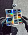 SMYTB28 Hologram YouTube Kullanıcı Adı Etiketi 8 Parça Set