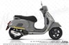 STS45 Vespa GTS 250 GTS 300 Uyumlu Yan Çıta Sticker Seti Renk Seçenekli