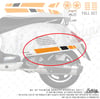 STS5 Turuncu Siyah Vespa GTS250 GTS300 Uyumlu Yan Cita Sticker Seti