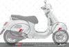 STS68 Reflektif Vespa GTS Super Tech Uyumlu Yan Çita Seti