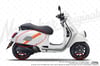 STS70 Vespa Uyumlu Yan Gövde Sticker Seti Renk Secenekli