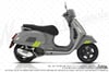 STS72 Reflektif Vespa GTS250/300 Uyumlu Yan Çita Seti