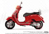 STS72 Reflektif Vespa GTS250/300 Uyumlu Yan Çita Seti