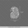 TWT1 Beyaz Çizgi Çalışma Kartal Etiketi Şeffaf Sticker