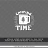 TWT10 Beyaz Eskiz Çalışma Kamp Zamanı Yazılı Etiket Şeffaf Sticker