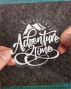 TWT11 Beyaz Eskiz Çalışma Macera Zamanı Yazılı Etiket Şeffaf Sticker