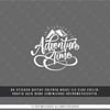 TWT11 Beyaz Eskiz Çalışma Macera Zamanı Yazılı Etiket Şeffaf Sticker