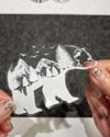 TWT15 Beyaz Eskiz Çalışma Ayı Etiketi Şeffaf Sticker