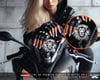 TWT6 Beyaz Çizgi Çalışma Aslan Etiketi Şeffaf Sticker