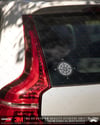 TWT8 Beyaz Eskiz Çalışma Pusula Etiketi Şeffaf Sticker