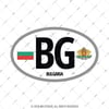 ULK24 Bulgaristan (BG) Reflektif Ulke Etiketi