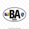 ULK25 Bosna Hersek (BA) Reflektif Ulke Etiketi