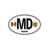 ULK26 Moldovya (MD) Reflektif Ulke Etiketi