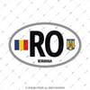 ULK33 Romanya (RO) Reflektif Ulke Etiketi
