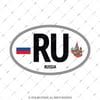 ULK37 Rusya (RU) Reflektif Ulke Etiketi