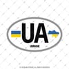 ULK38 Ukrayna (UA) Reflektif Ulke Etiketi