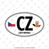 ULK40 Cek Cumhuriyeti (CZ) Reflektif Ulke Etiketi