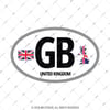 ULK43 Ingiltere (GB) Reflektif Ulke Etiketi