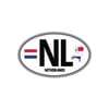 ULK45 Hollanda (NL) Reflektif Ulke Etiketi