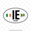 ULK47 Irlanda (IE) Reflektif Ulke Etiketi