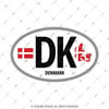 ULK48 Danimarka (DK) Reflektif Ulke Etiketi
