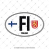 ULK49 Finlandiya (FI) Reflektif Ulke Etiketi