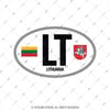 ULK54 Litvanya (LT) Reflektif Ulke Etiketi