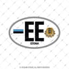 ULK55 Estonya  (EE) Reflektif Ulke Etiketi