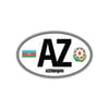 ULK58 Azerbaycan (AZ) Reflektif Ulke Etiketi