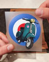 VSP33 Retro Scooter Etiketi