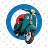 VSP33 Retro Scooter Etiketi