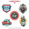 VSPBDL1 Scooter Sticker Seti
