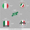 VSPBDL10 Italya Bayragi Sticker Seti