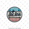 VTR22 New York Motor Yarisi Yazili Etiket