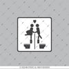 WC26 Unisex Tuvalet Simgesi Etiketi