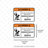 WRN1 Motoruma Dokunma Etiketi (Ingilizce) 2li Set