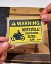 WRN40 Reflektif Motosiklet Suruculerine Saygili Olun