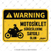 WRN40 Reflektif Motosiklet Suruculerine Saygili Olun