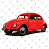 WWB1 Vintage Volkswagen Etiketi