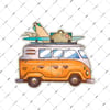 WWV1 Vintage Minibus Etiketi