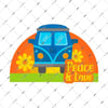 WWV2 Peace & Love Yazili Etiket