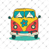 WWV8 Vintage Minibus Etiketi