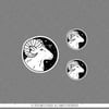 ZDC1 Reflektif Koç Burcu 3lü Sticker Seti