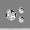 ZDC3 Reflektif İkizler Burcu 3lü Sticker Seti
