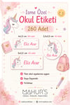 İSME ÖZEL OKUL ETİKETİ