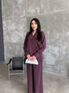 parçalı tasarım ikili takım mürdüm