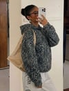  Gri Jaguar Hood 3 İplik Dijital Sweatshirt